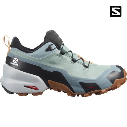 Tenis Senderismo Salomon Cross Hike GTX Mujer Verde Menta | MX SMCY942